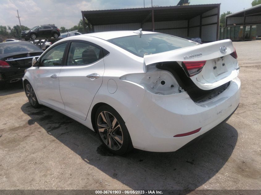 2014 HYUNDAI ELANTRA LIMITED - 5NPDH4AE9EH460019