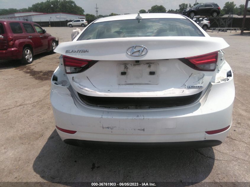 2014 HYUNDAI ELANTRA LIMITED - 5NPDH4AE9EH460019