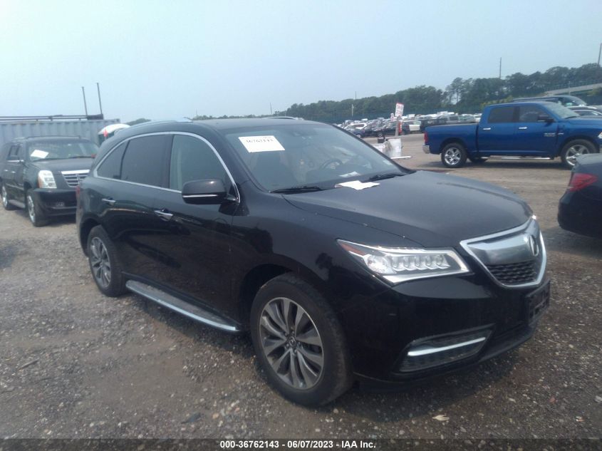 2015 ACURA MDX TECH/ENTERTAINMENT PKG - 5FRYD4H63FB030349