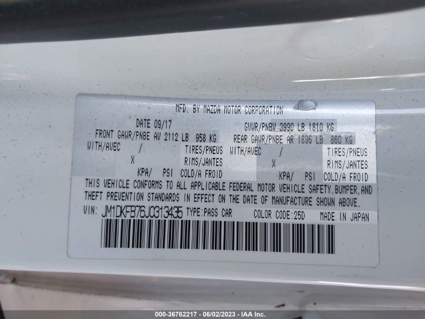 2018 MAZDA CX-3 SPORT - JM1DKFB76J0313435