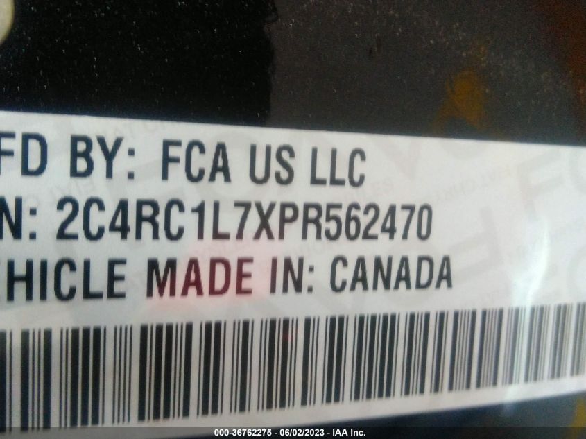 2023 CHRYSLER PACIFICA HYBRID TOURING L - 2C4RC1L7XPR562470
