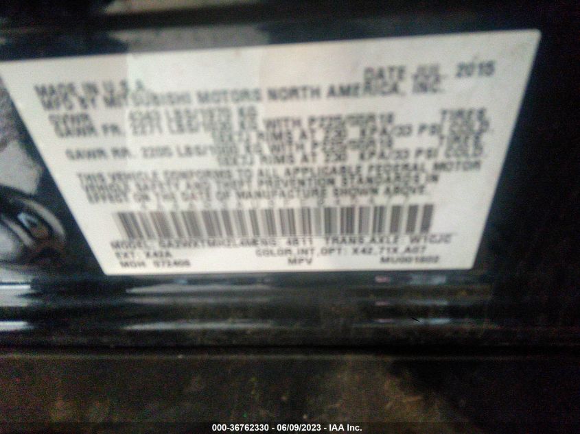 2015 MITSUBISHI OUTLANDER SPORT ES - 4A4AR3AU8FE045477