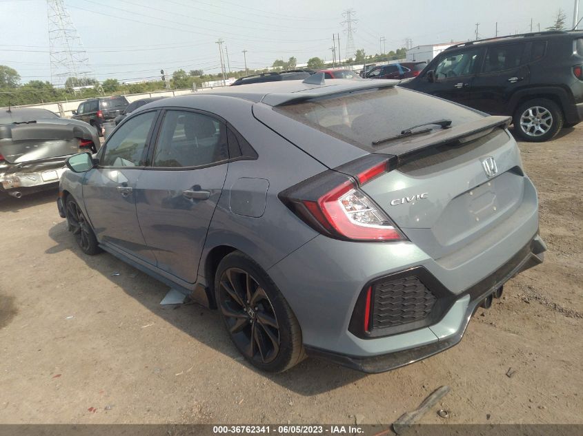 2019 HONDA CIVIC HATCHBACK SPORT - SHHFK7H40KU215093
