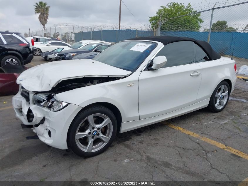 2013 BMW 1 SERIES 128I WBAUN1C53DVR01224