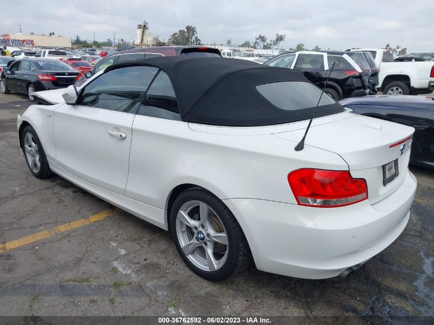 2013 BMW 1 SERIES 128I WBAUN1C53DVR01224