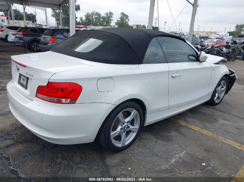 2013 BMW 1 SERIES 128I WBAUN1C53DVR01224