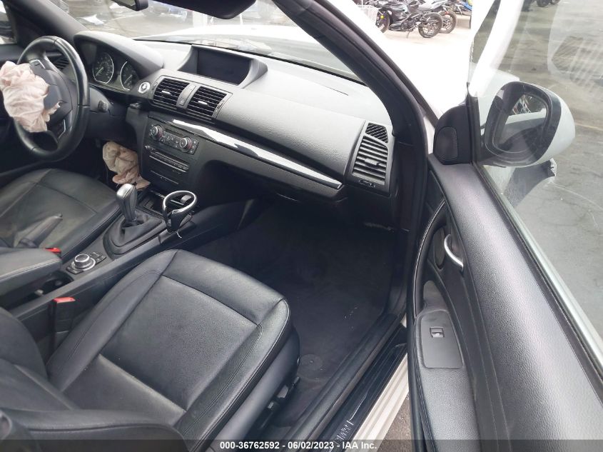 2013 BMW 1 SERIES 128I WBAUN1C53DVR01224