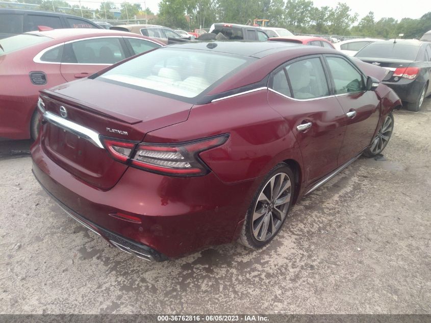 2019 NISSAN MAXIMA PLATINUM - 1N4AA6AV3KC362636