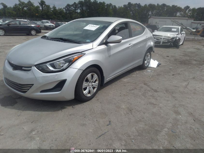 2016 HYUNDAI ELANTRA SE - 5NPDH4AE3GH750047