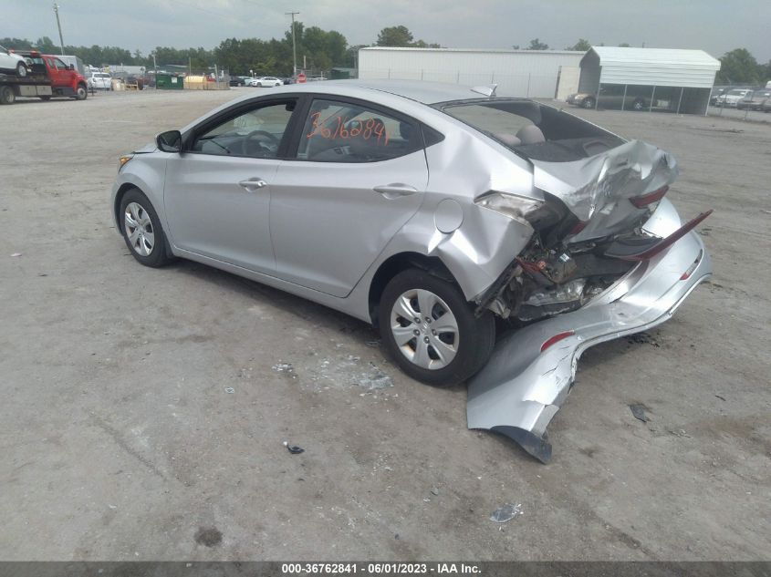 2016 HYUNDAI ELANTRA SE - 5NPDH4AE3GH750047