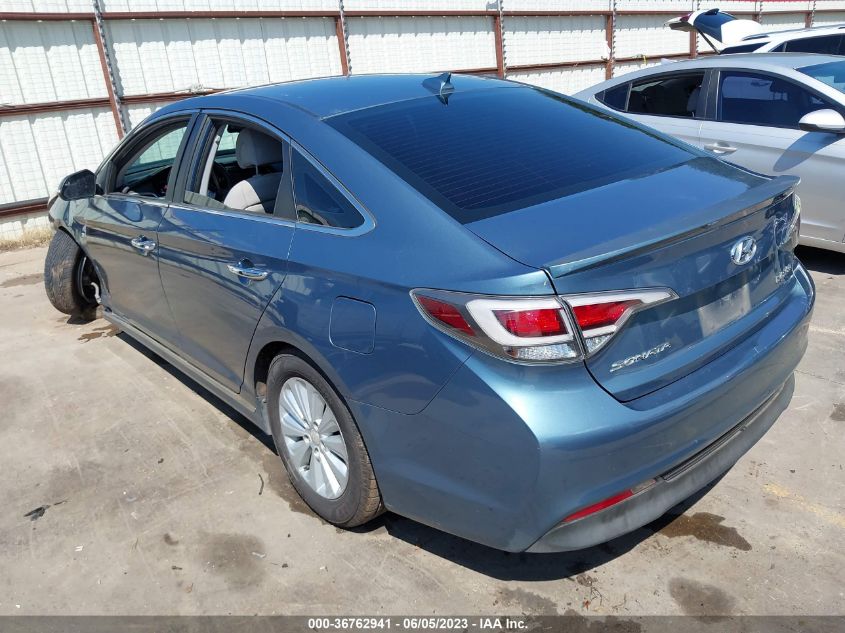2016 HYUNDAI SONATA HYBRID SE - KMHE24L19GA012112