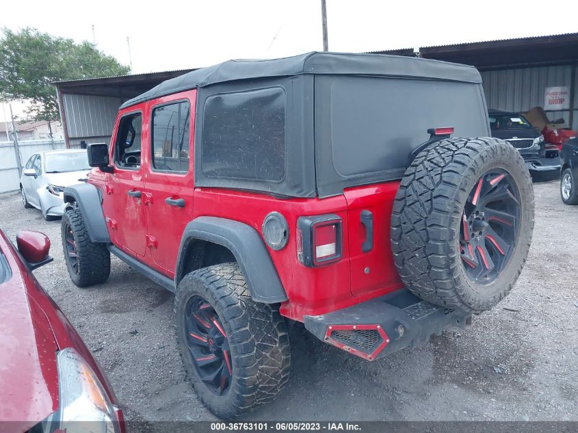 2018 JEEP WRANGLER UNLIMITED SPORT - 1C4HJXDN5JW263999