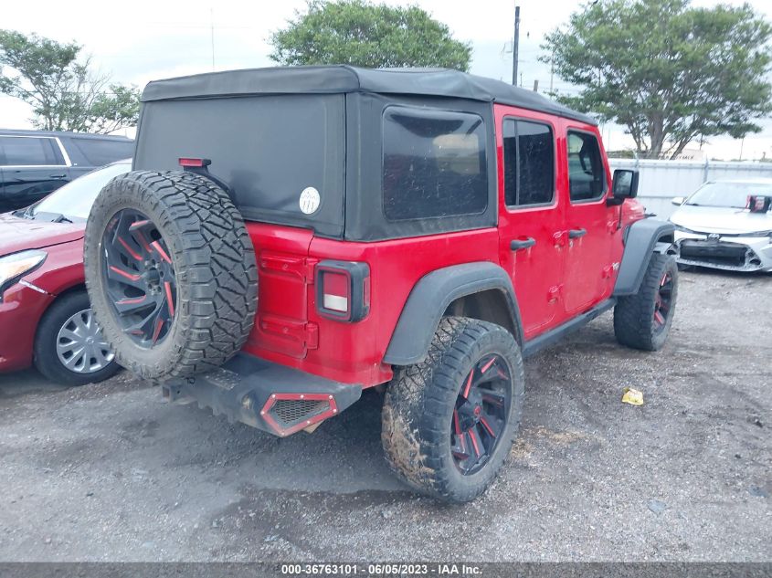 2018 JEEP WRANGLER UNLIMITED SPORT - 1C4HJXDN5JW263999