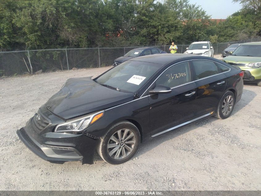 2015 HYUNDAI SONATA 2.4L SPORT - 5NPE34AF9FH085391