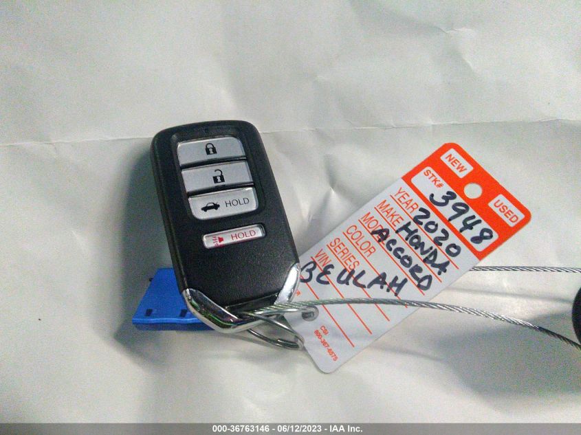2020 HONDA ACCORD SEDAN SPORT - 1HGCV1F37LA026469