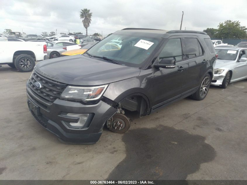 VIN 1FM5K8GT6HGD64243 2017 FORD EXPLORER SPORT