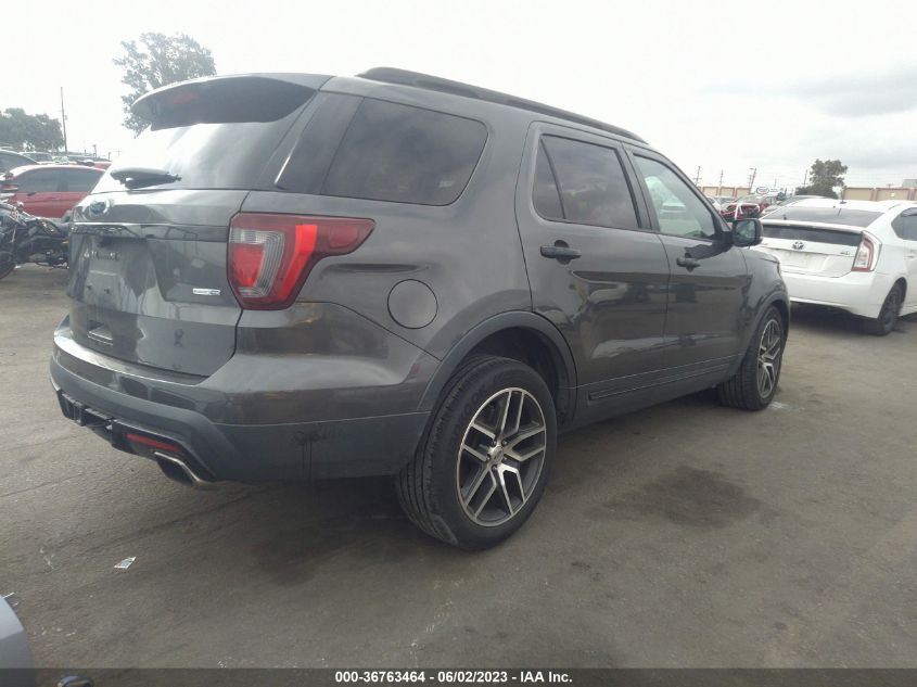 VIN 1FM5K8GT6HGD64243 2017 FORD EXPLORER SPORT
