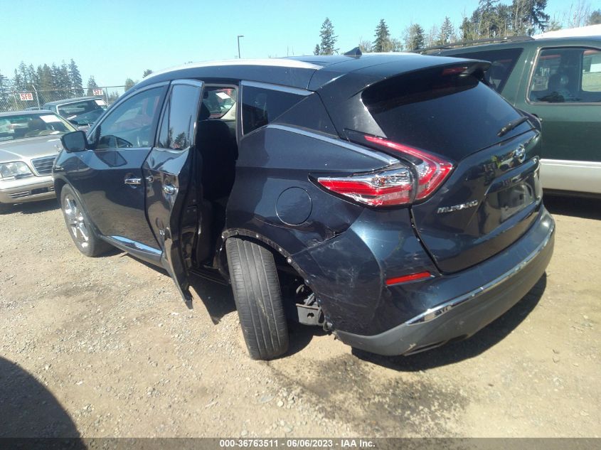 2016 NISSAN MURANO PLATINUM - 5N1AZ2MH9GN117316