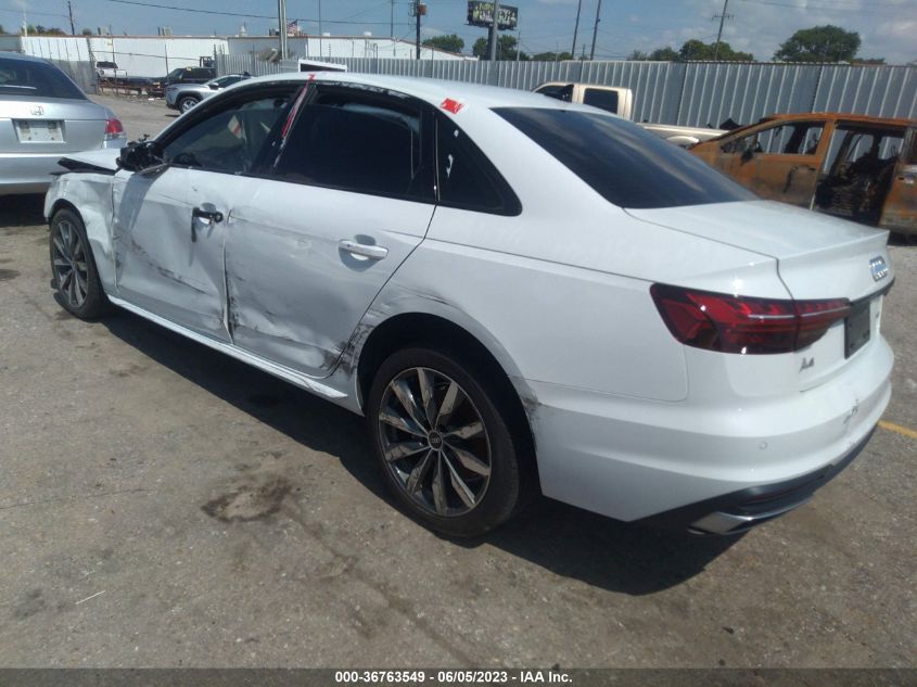 2022 AUDI A4 SEDAN PREMIUM PLUS - WAUBBAF43NN003629