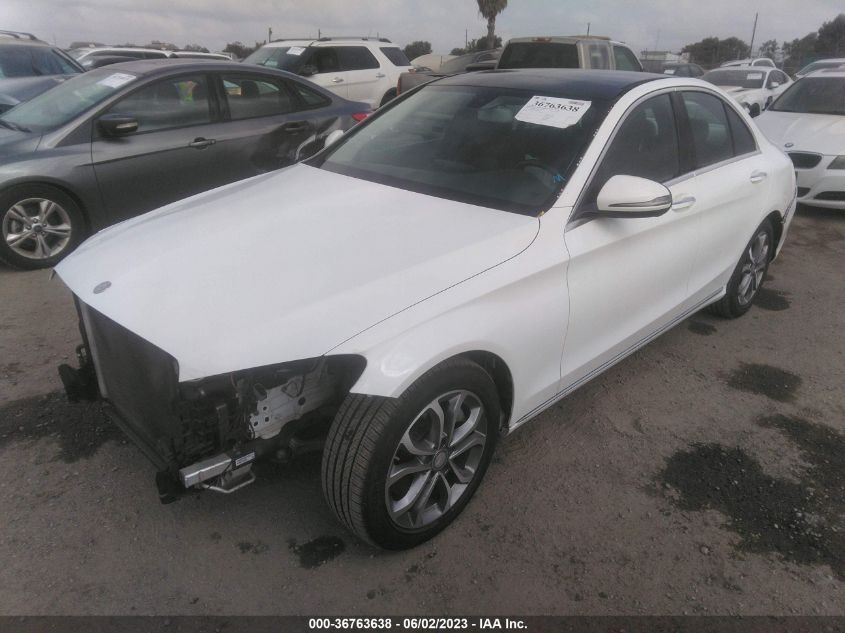 55SWF4JB7GU105547 2016 MERCEDES-BENZ C-CLASS, photo no. 2