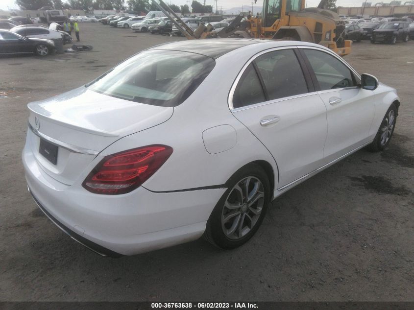 55SWF4JB7GU105547 2016 MERCEDES-BENZ C-CLASS, photo no. 4