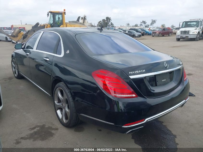 2016 MERCEDES-BENZ S-CLASS MAYBACH S 600 - WDDUX7GB4GA256505