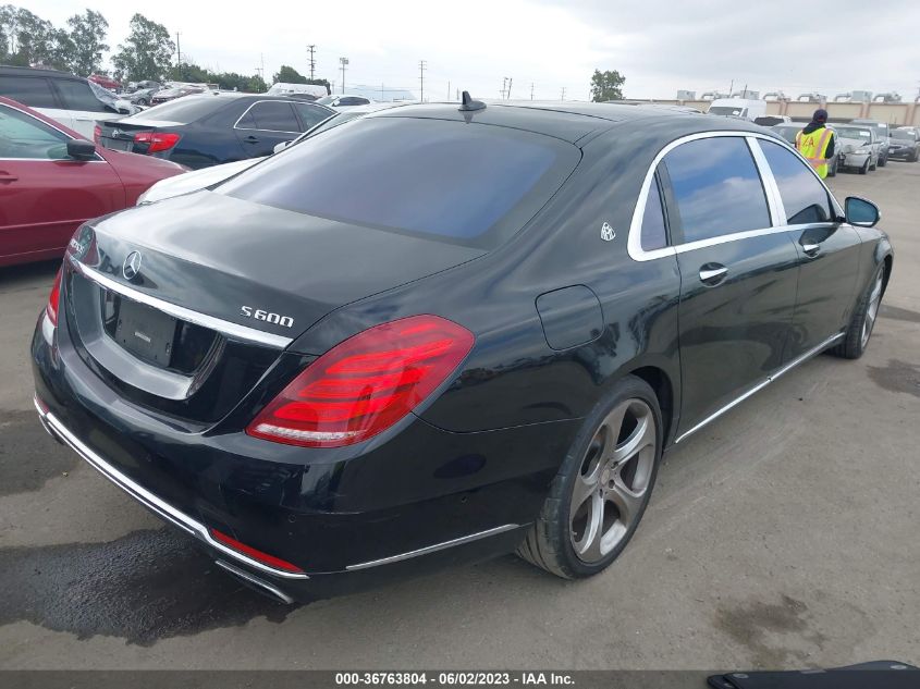 2016 MERCEDES-BENZ S-CLASS MAYBACH S 600 - WDDUX7GB4GA256505