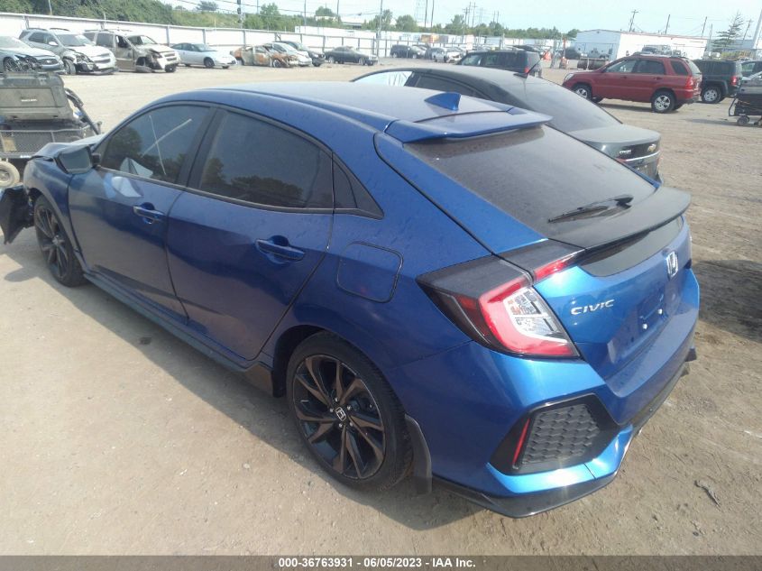 2018 HONDA CIVIC HATCHBACK SPORT - SHHFK7H41JU419545