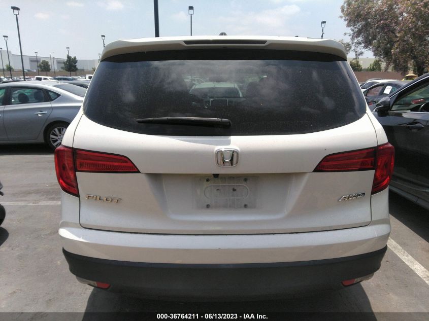 2017 HONDA PILOT EX-L - 5FNYF6H76HB058309