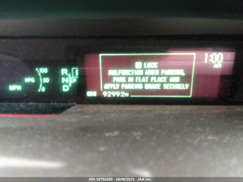 2013 TOYOTA PRIUS ONE/TWO/THREE/FOUR/FIVE - JTDKN3DU2D0354911