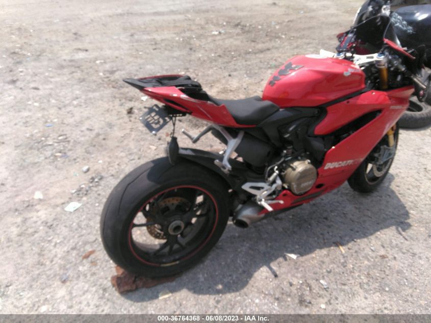 2016 DUCATI SUPERBIKE 1299 PANIGALE/S ZDM14BYW6GB004747