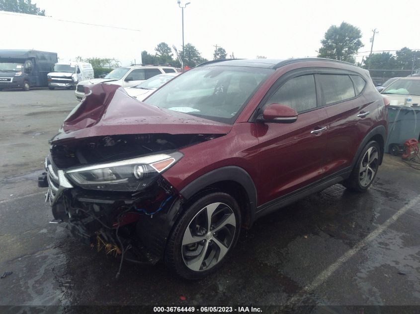 2016 HYUNDAI TUCSON LIMITED - KM8J33A27GU074026