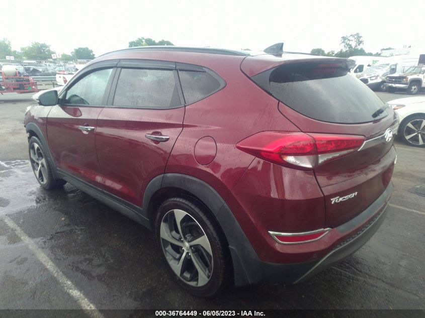 2016 HYUNDAI TUCSON LIMITED - KM8J33A27GU074026