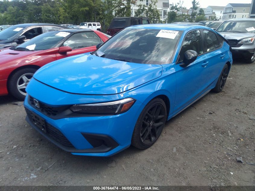 2022 HONDA CIVIC HATCHBACK SPORT - 19XFL2H87NE017058