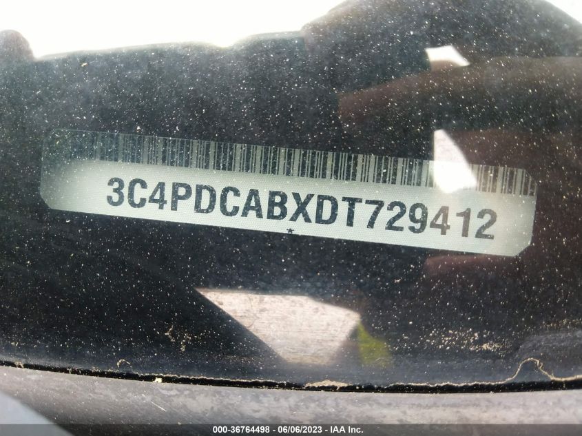2013 DODGE JOURNEY AMERICAN VALUE PKG - 3C4PDCABXDT729412
