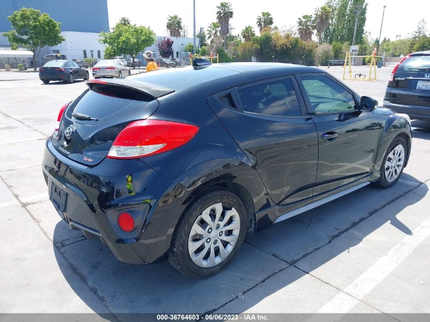 2013 HYUNDAI VELOSTER TURBO W/BLACK INT - KMHTC6AE5DU101742