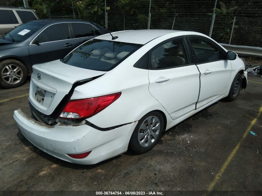 2016 HYUNDAI ACCENT SE - KMHCT4AE9GU116222