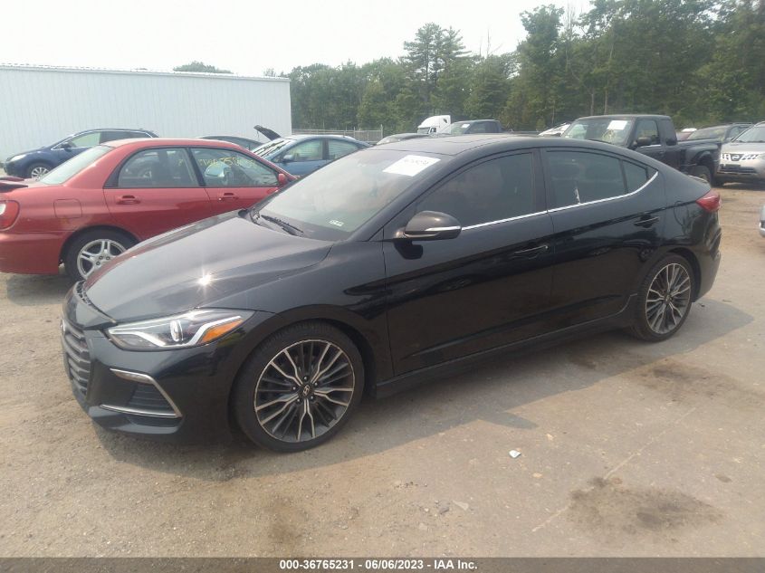 2018 HYUNDAI ELANTRA SPORT - KMHD04LB2JU538999