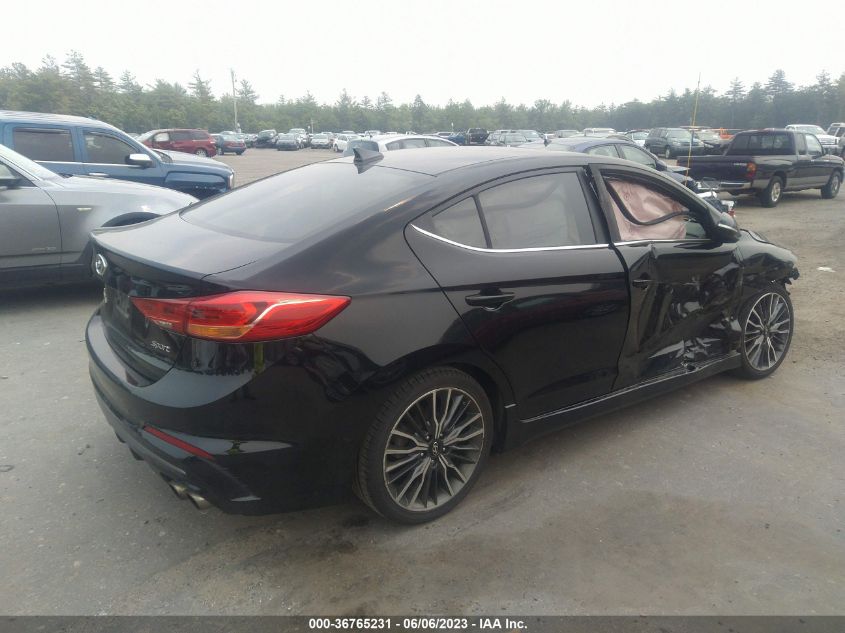 2018 HYUNDAI ELANTRA SPORT - KMHD04LB2JU538999