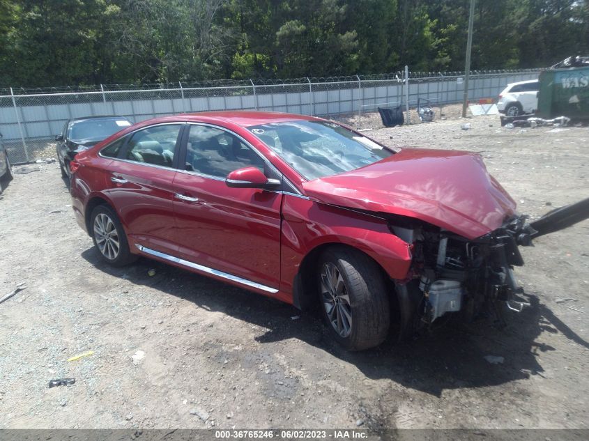 2016 HYUNDAI SONATA 2.4L SPORT - 5NPE34AF6GH354674