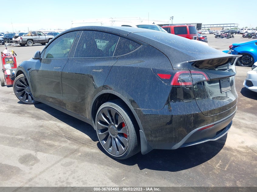 VIN 7SAYGDEF1NF345617 2022 TESLA MODEL Y PERFORMANCE