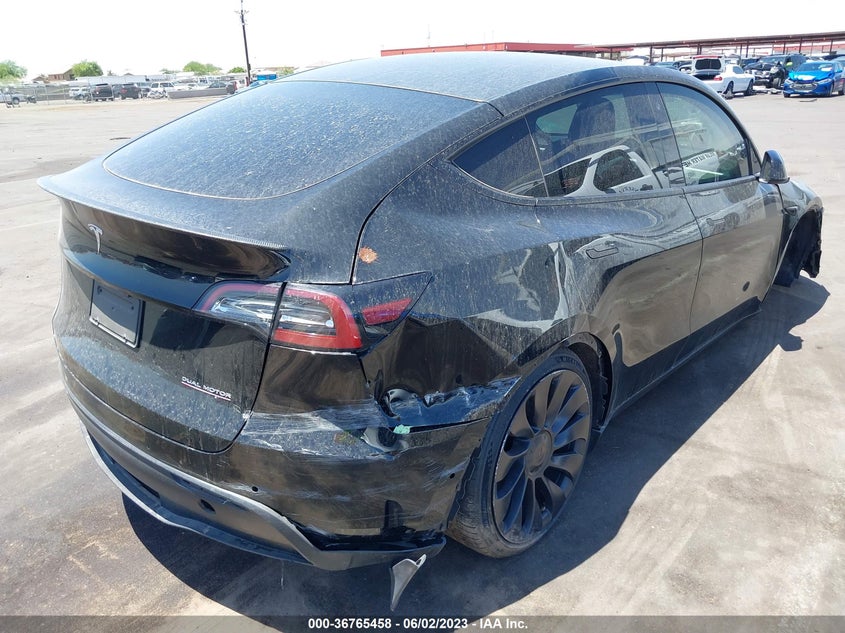 VIN 7SAYGDEF1NF345617 2022 TESLA MODEL Y PERFORMANCE