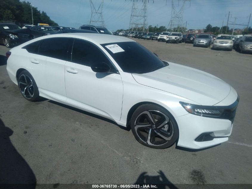 2022 HONDA ACCORD SEDAN SPORT - 1HGCV1F38NA099160