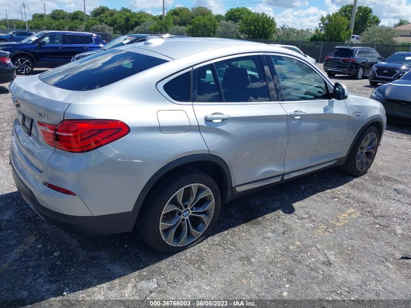 2016 BMW X4 XDRIVE28I - 5UXXW3C56G0R22559