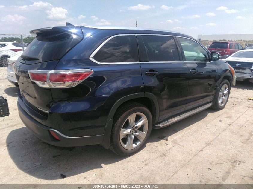 2016 TOYOTA HIGHLANDER LIMITED - 5TDDKRFHXGS342012