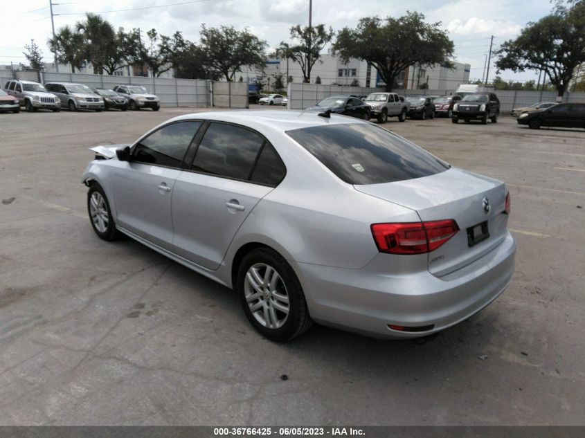 2015 VOLKSWAGEN JETTA SEDAN 2.0L S W/TECHNOLOGY - 3VW2K7AJ9FM218802