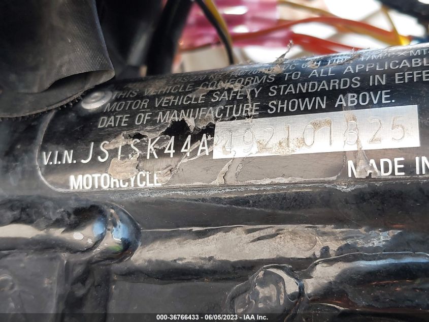 2009 SUZUKI DR-Z400 SM JS1SK44A492101325
