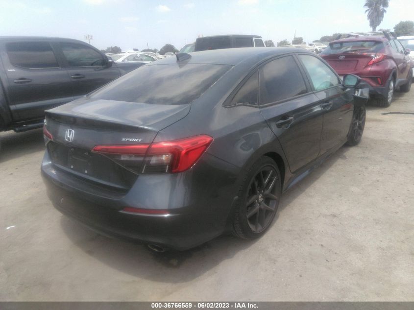 2022 HONDA CIVIC SEDAN SPORT - 2HGFE2F58NH585117