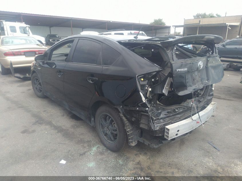 2013 TOYOTA PRIUS ONE/TWO/THREE/FOUR/FIVE - JTDKN3DU3D5592012