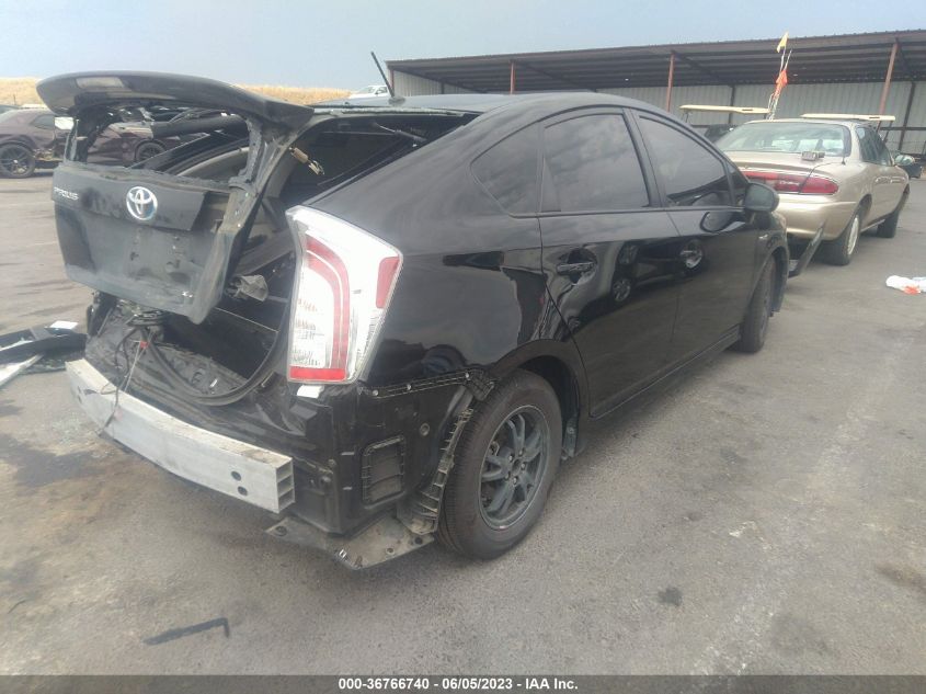 2013 TOYOTA PRIUS ONE/TWO/THREE/FOUR/FIVE - JTDKN3DU3D5592012